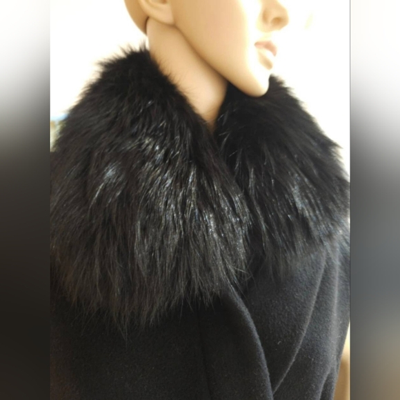 Thomas Wylde Rare Vintage Virgin Wool Real Fox Fur 100% Silk Linning Long Coat - Picture 5 of 16